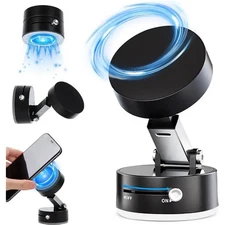 360° Rotation Electric Vacuum Magnetic Suction Cup Car Phone Holder Stand Mount