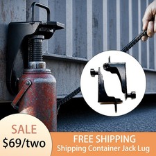 2Pc Heavy Duty Container Jack Leveler, Durable U-Handle Lifter, 50000 Lbs