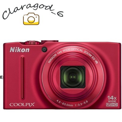 Nikon COOLPIX S8200 Digital Camera 16.1MP 14x Zoom 1080p HD Video Recording -Red
