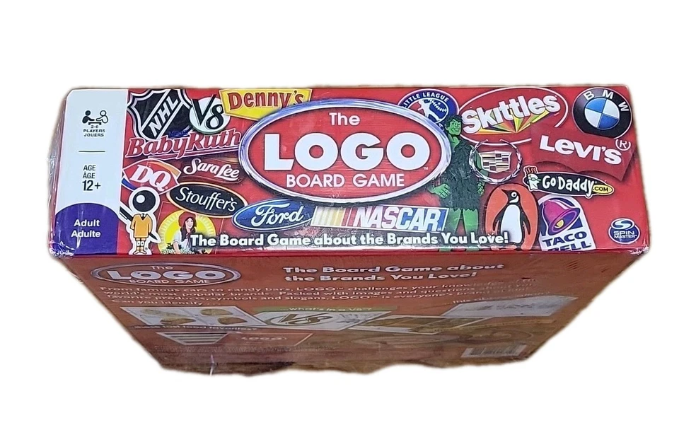 The LOGO BOARD GAME About The Brands You Love by Spinmaster Co Ages 12+ NEW - Image 4 of 4