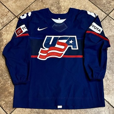 Team USA Nike Game Worn Jersey Womens Hockey 2022 Rivalry Series Kali Flanagan
