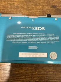 Nintendo 3DS Handheld Video Game Console - Aqua Blue CTR-001 (USA) B6