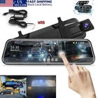 4K 10"Dash Cam Front and Rear Dual Dash Camera Rear Mirror Night Vision Camera
