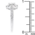 Bella Birthstone Engagement Ring in Clear Size 10 — photo 5