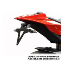 Kennzeichenhalter Aprilia RS4, V4 Tuono Verstellbar Schwarz