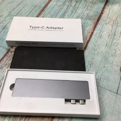SIIG Dual USB-C Hub for MacBook Pro 13''/15'' w/ Card Reader & PD Adapter