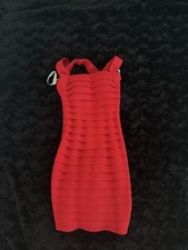 Sherri Hill Red Bandage Dress Women's Small
