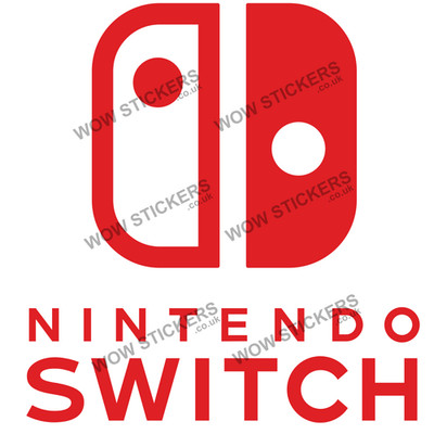 Nintendo Switch Aufkleber B Laptop Man Cave Auto Fenster Gaming (Größe/Farbe wählbar)