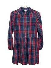 j crew plaid sleeveless dress