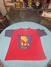 Vintage Sleepwear Shirt Winnie The Pooh Vintage Med