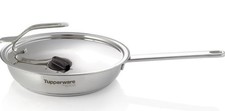 Tupperware Gourmet-Line Edelstahl Pfanne 24 cm Mit Deckel