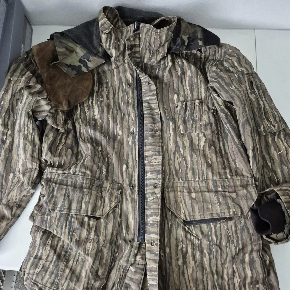 Vintage A Ju Shop Gore Tex Jacket L Hooded Tiger Camo Hunting  Korea  No Liner - Image 4 of 4