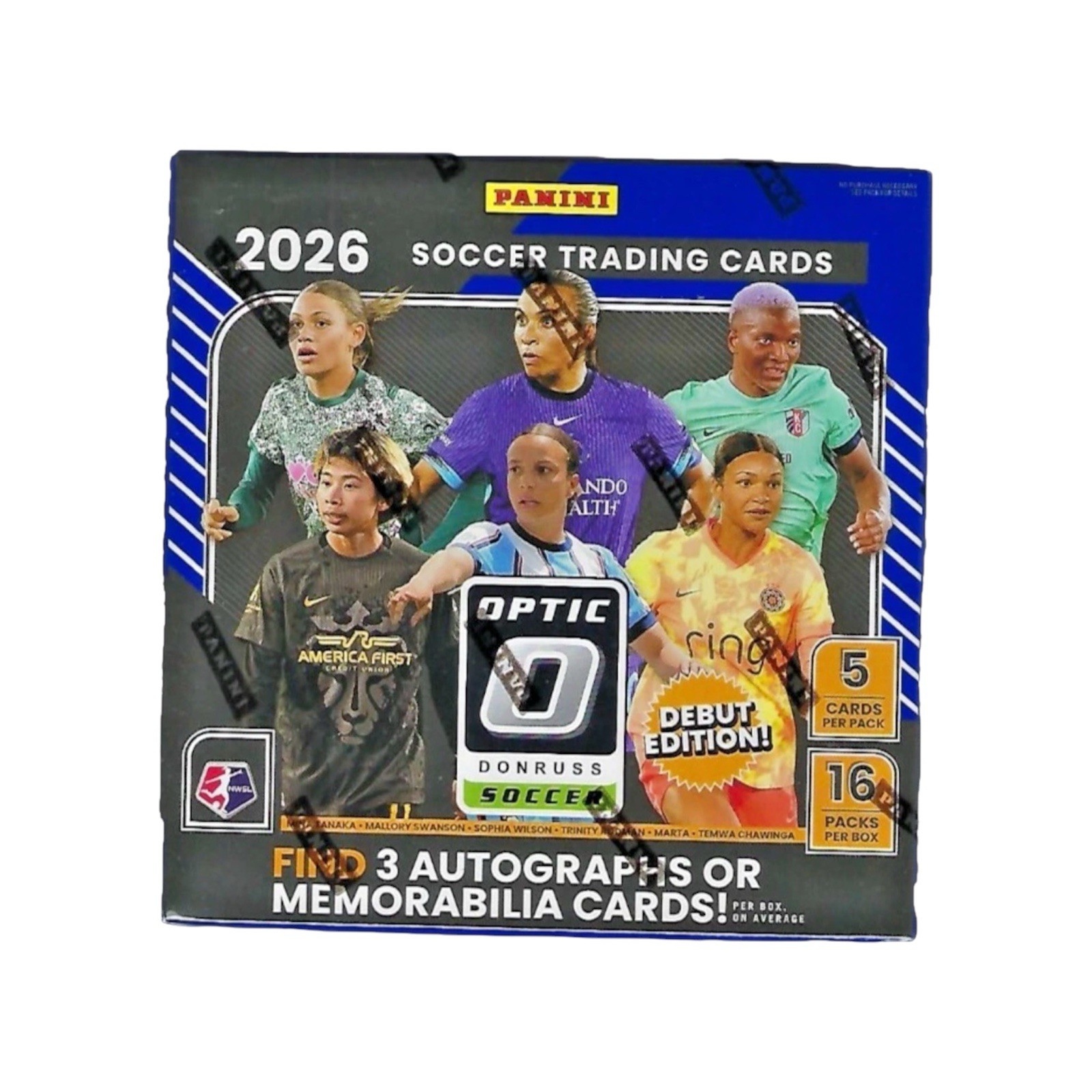 2026 Panini Donruss Optic NWSL Women's Soccer Hobby Preferred Box 3 Auto & Mem