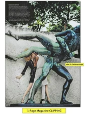 woman's LEGS ANKLES FEET 1-Page CLIPPING Raquel Zimmermann in high heels