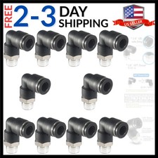 1/4 Air hose fittings, Air fittings Male Elbow 1/4 Inch Tube OD x 1/8 NPT Thr...