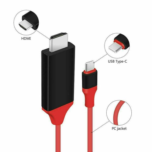 MHL USB Type C to HDMI 1080P HD TV Cable Adapter For Android Phones Samsung US - Picture 6 of 10