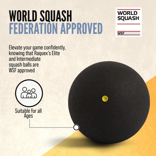 Squashbälle Mixed Box 4 Double Yellow, Intro Junior Progress Dot, blau, rot - Bild 6 von 11