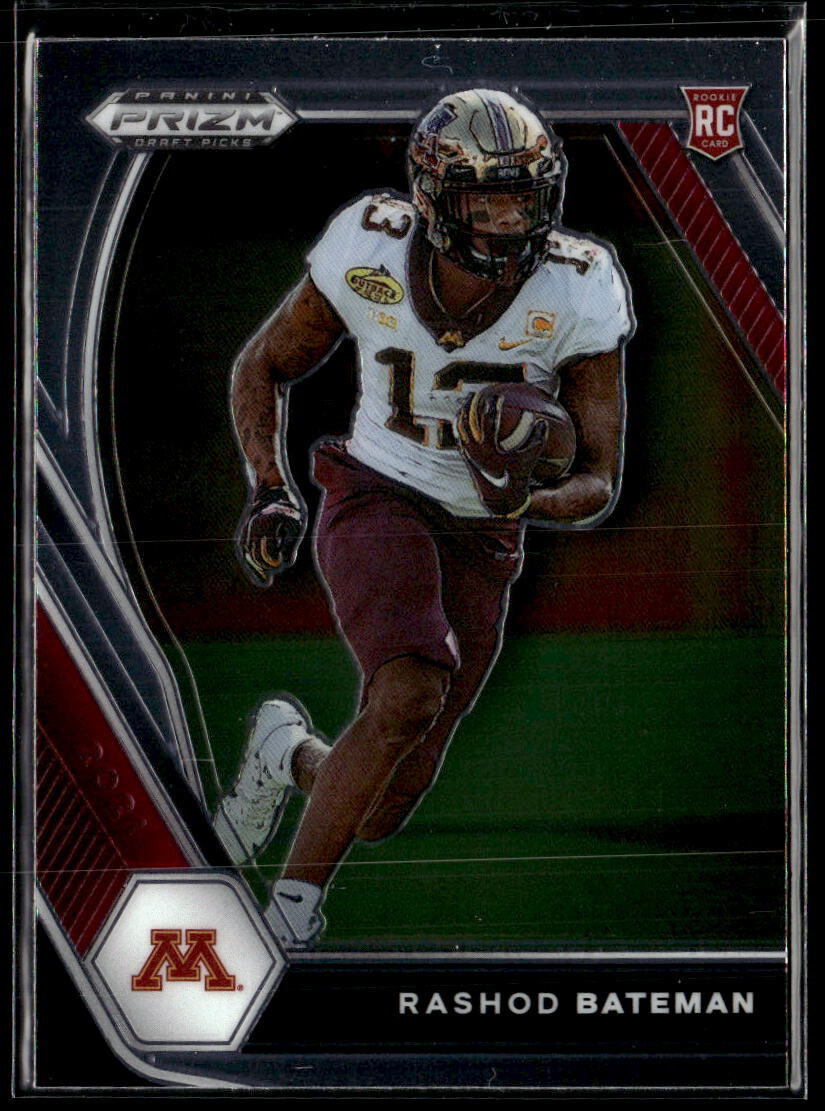 2021 Panini Prizm Draft Picks #116 Rashod Bateman Rookie Minnesota