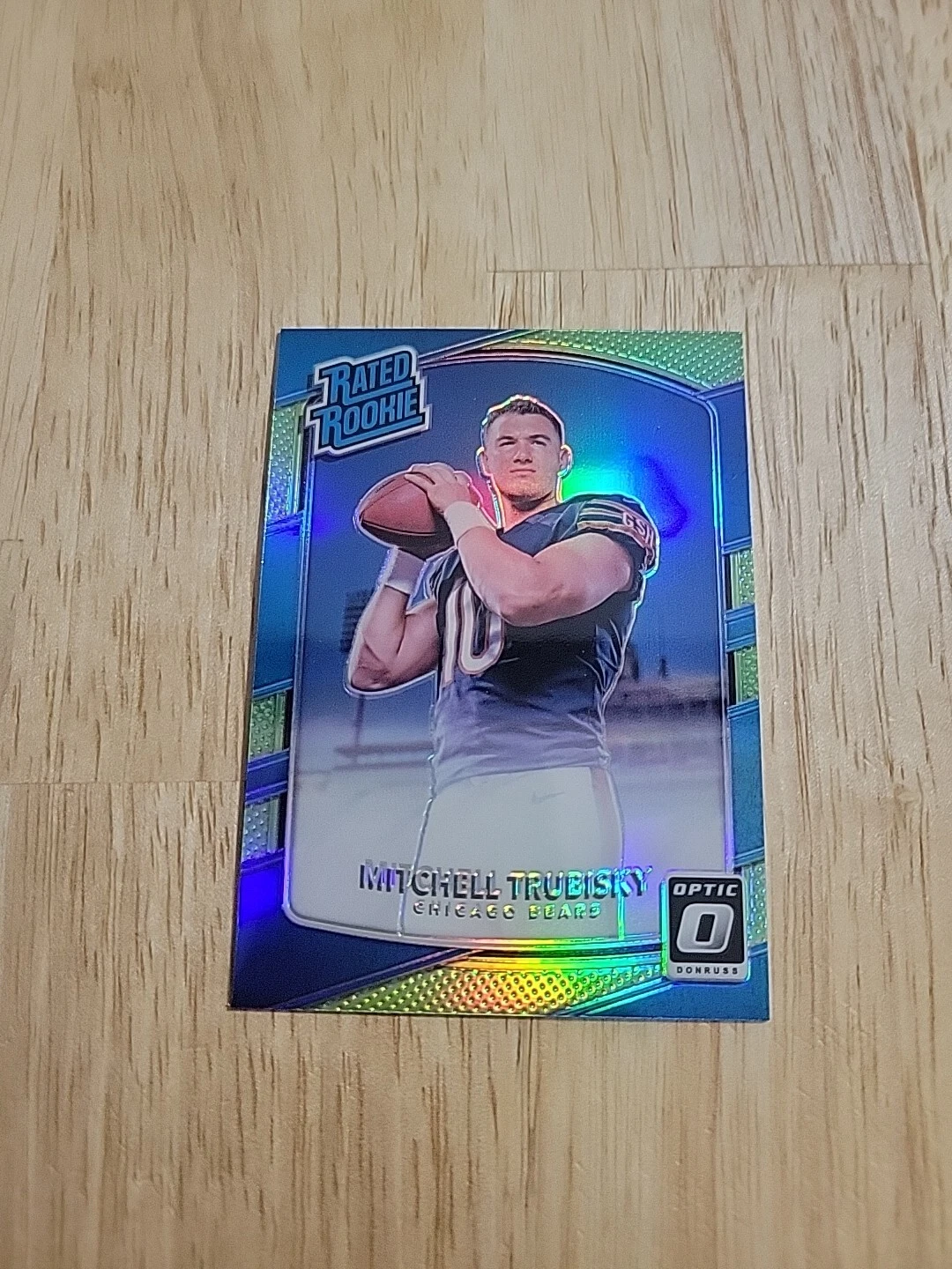 2017 Donruss Optic MITCHELL TRUBISKY Lime Green Prizm #178 Rated Rookie SP