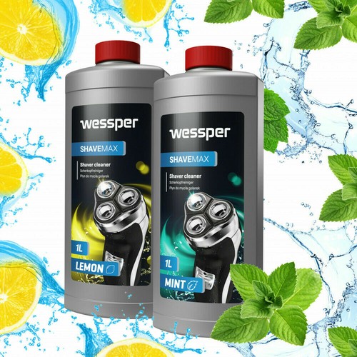 Wessper Shaver Cleaner Fluid for Braun Clean Renew Cartridge for Braun