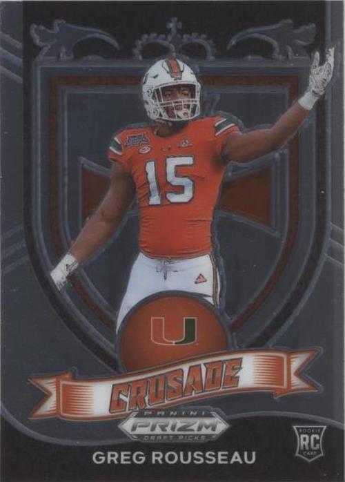 Greg Rousseau Draft 2021 Panini Prizm Draft Picks - Crusade Greg Rousseau #179 (RC) for ...