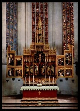POSTCARD High Altar of St. Jakob Church - Rothenburg ob der Tauber, Germany UNP