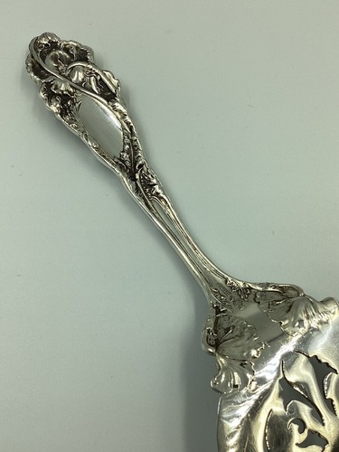 "Espárragos de servidor Love Disarmed Reed & Barton de plata esterlina GRANDES 11 3/8""" - Imagen 8 de 11