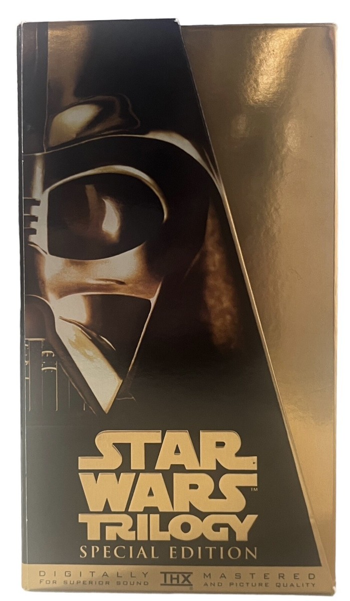 Star Wars Trilogy VHS X 3 Special Edition Gold Box Set
