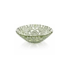 IVV COPPETTA/CIOTOLA DECORO FOGLIA 16 CM IN VETRO - ARABESQUE 