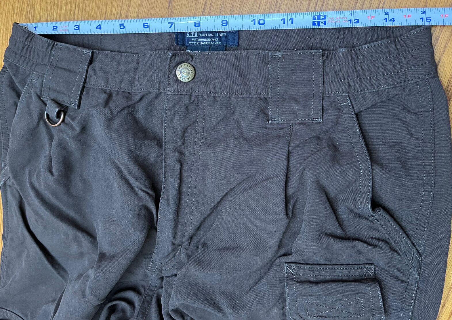 5.11 Mens Tactical Pants Dark Brown Part No 74159 Size 32 (actual 30 x ...