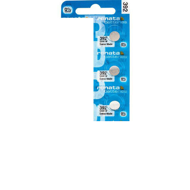 3 x Renata 392 Uhrenbatterien 1 55 V SR41W RW47 SR41 Knopfzelle 45mAh IV9550 3 x Renata 392 Uhrenbatterien 1 55 V SR41W RW47 SR41 Knopfzelle 45mAh IV9550