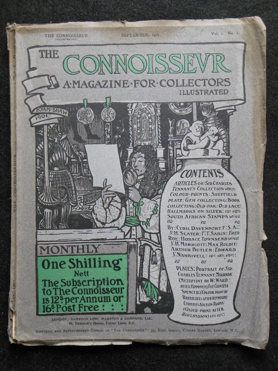 The Connoisseur Magazine for Collectors Vol 1 No 1 1901 Art