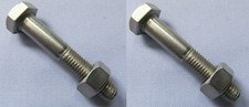 01-8704S NORTON WIDELINE BOTTOM REAR SHOCK ABSORBER BOLT/NUT SS  X 2 + 2
