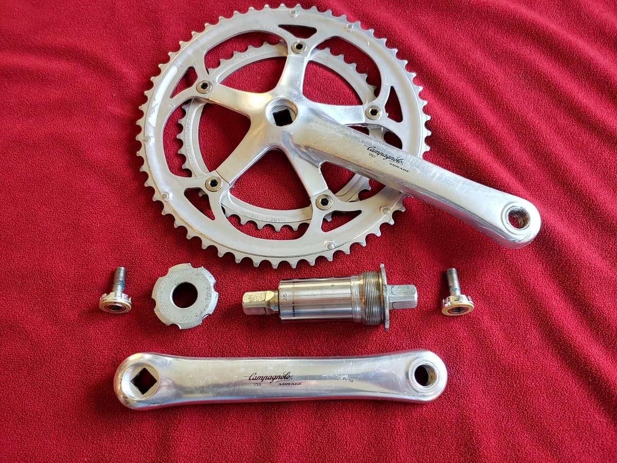 03 CAMPAGNOLO MIRAGE CRANKSET 53×39 170 Guarnitura bici Campagnolo Mirage bike crankset 170 53-39 10