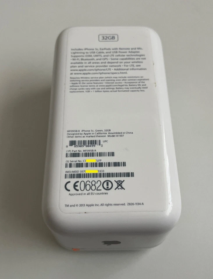 New Sealed Old Stock Apple iPhone 5c 32gb 7th Generation - Rare iOS 7 - Image 4 of 4