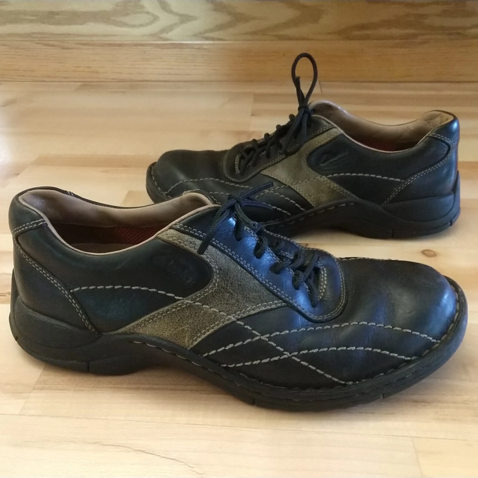 Scarpe Clarks Erixon Oxford nere in pelle casual stringate 36585 da uomo taglia 9M