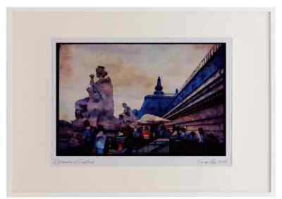 Paris Besuch 223058 Auf dem Dach des Musee D'Orsay, Paris Aquarell Bild