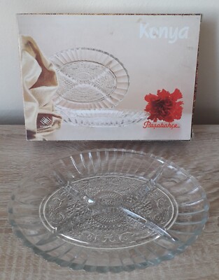 Pasabahce Turkish Oval Glass Plates Set of 2