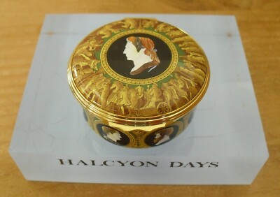 Halcyon Days/Buckingham Palace Tisch der Großkommandanten Emaille Box - 2 1/4''