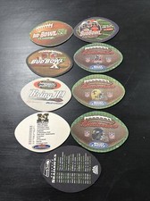 Vintage NFL Football Shape Coasters 9 Ravens Seahawks MNF Texans Saints