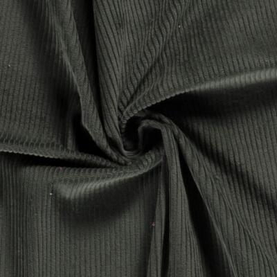 Luxury Jumbo Corduroy Velvet Fabric Material - DARK MOSS