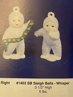 VINTAGE ALBERTA'S CERAMIC MOLD #1403 SNOW BABIES ORNAMENTS