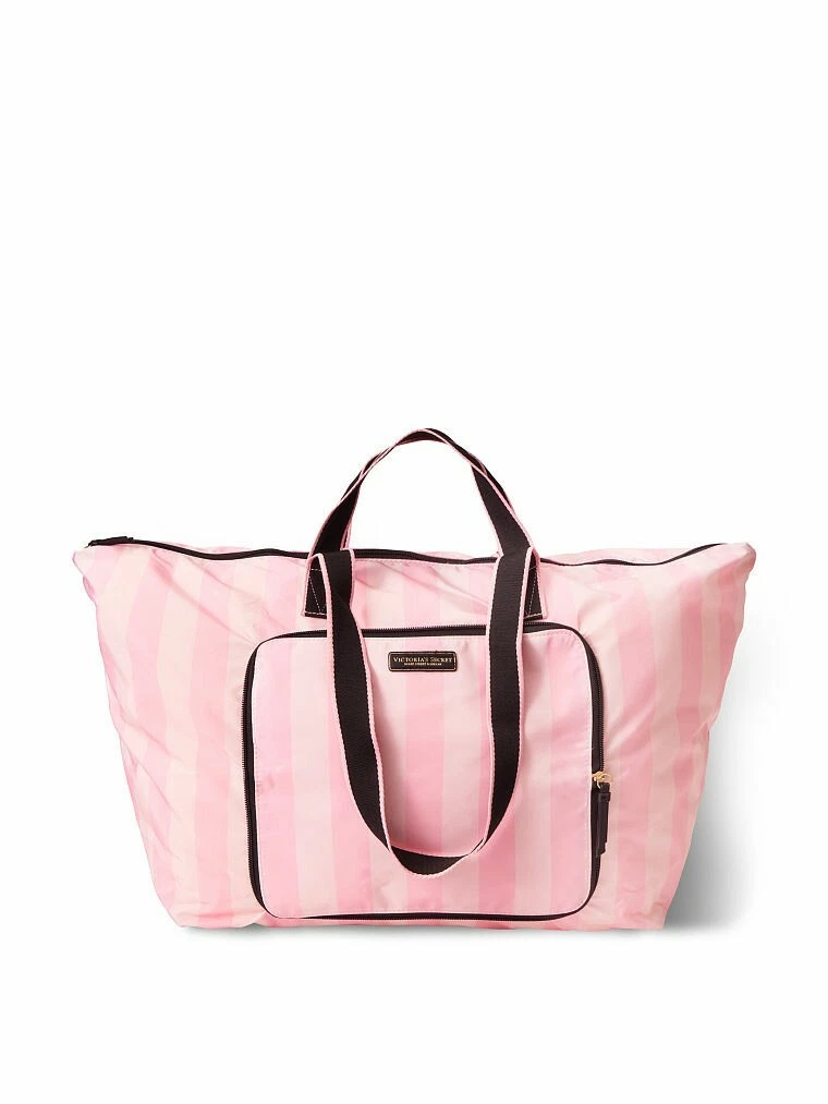 New Victoria's Secret Pink White Striped Oversized Tote Bag 2023 -SHIPS FREE