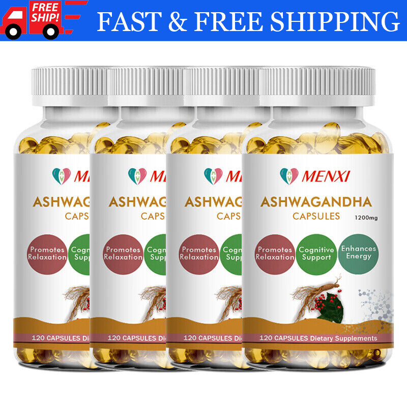 Ashwagandha Capsules 120 Organic Ashwagandha Root Powder Extract of Black Pepper
