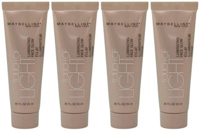 Maybelline Touch of Light Luminizing Face Glow, .85 oz (4 Pack)