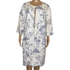 New East Lifestyle 100% Linen Jacket Floral Women's Size 14 Longline $187. #38