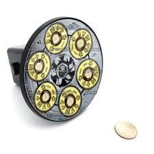 2 Tow Hitch Receiver Cover Insert Plug For Most Truck Suv - 44 Mag Revolver