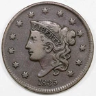 Photo of a 1835-P Large Cent from an eBay listing that sold on Jul 22, 2026