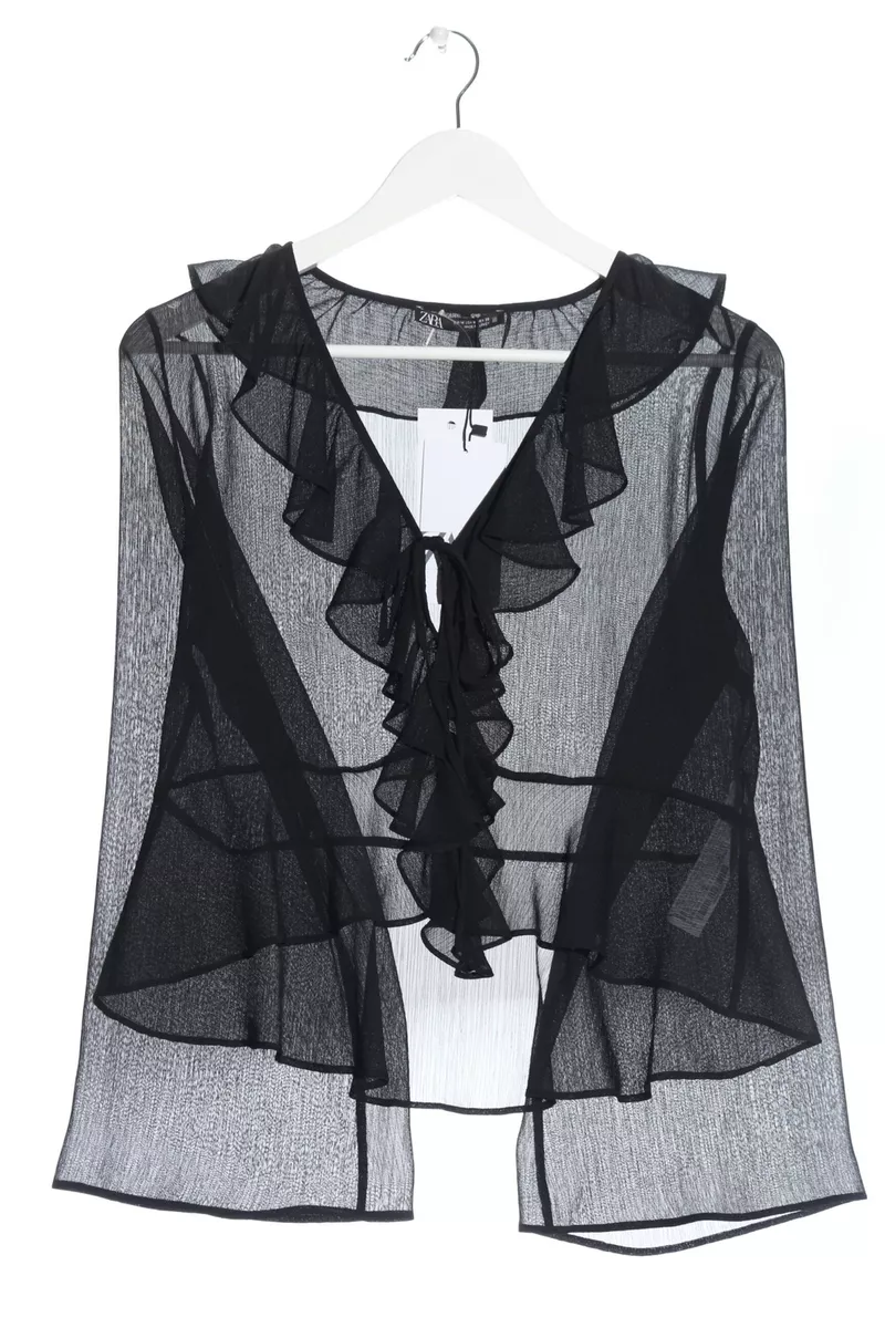 Blouse noire transparente zara hot sale