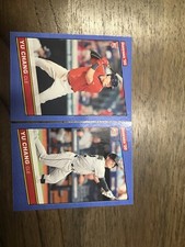 Lot Of (2) 2020 Donruss BLUE HOLO 1986 Retro Rookie Variation Yu Chang Indians